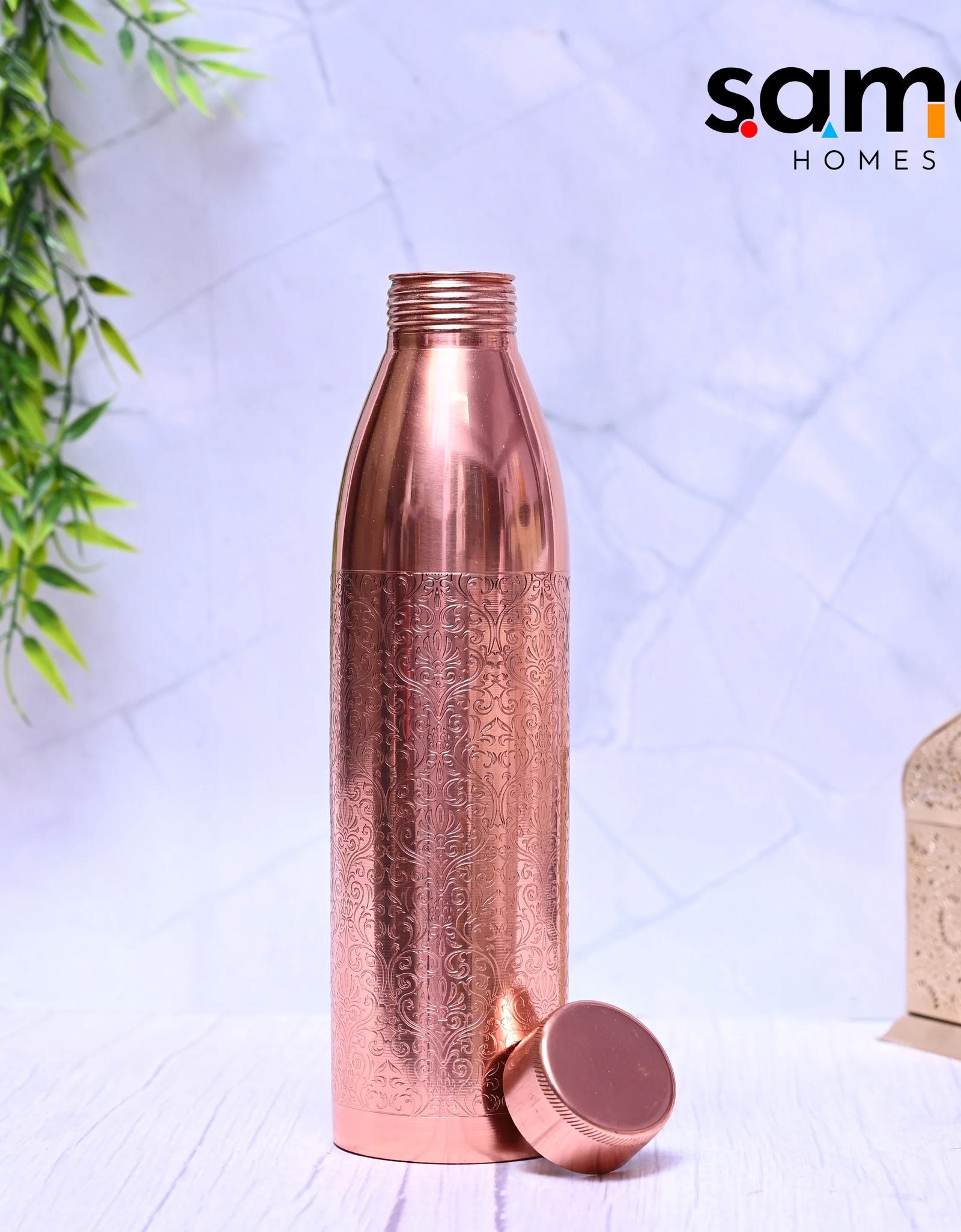 Handcrafted Copper Bottle for Health | Leakproof, Durable, and Elegant-1