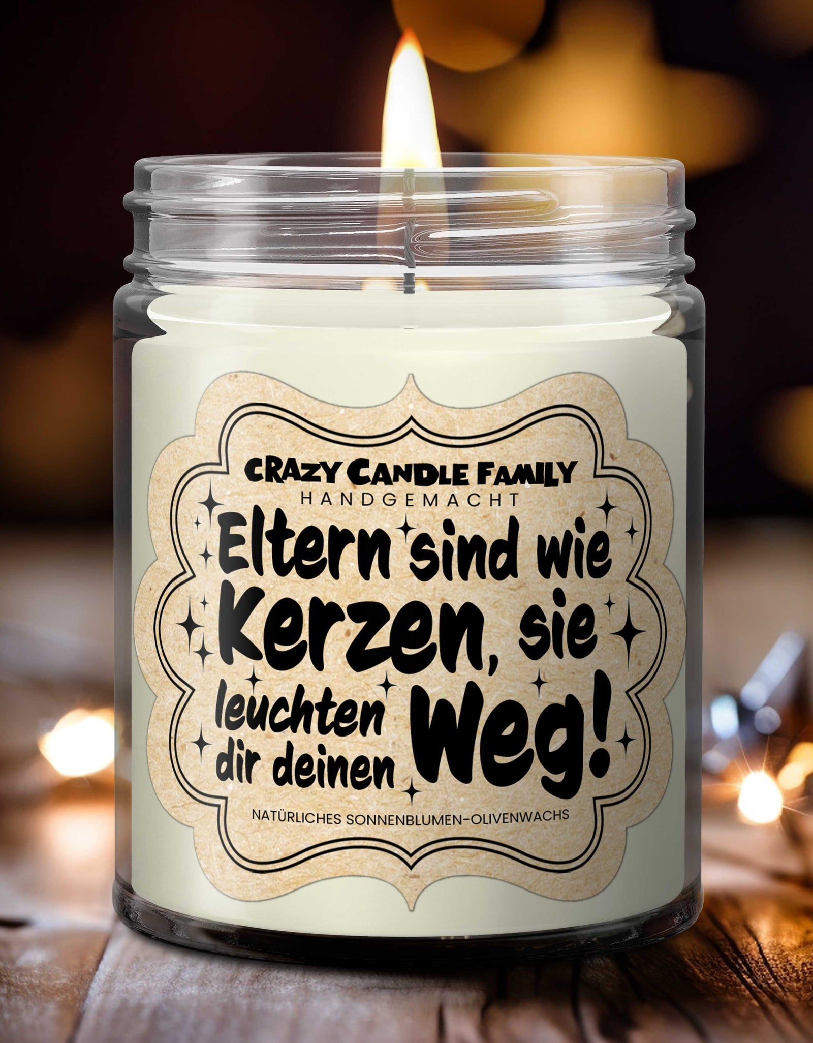 Eltern sind wie Kerzen, sie leuchten dir deinen Weg. Eltern Geschenke für Frauen Papa Mama Geschenk personalisiert Geschenk Geburtstag-1