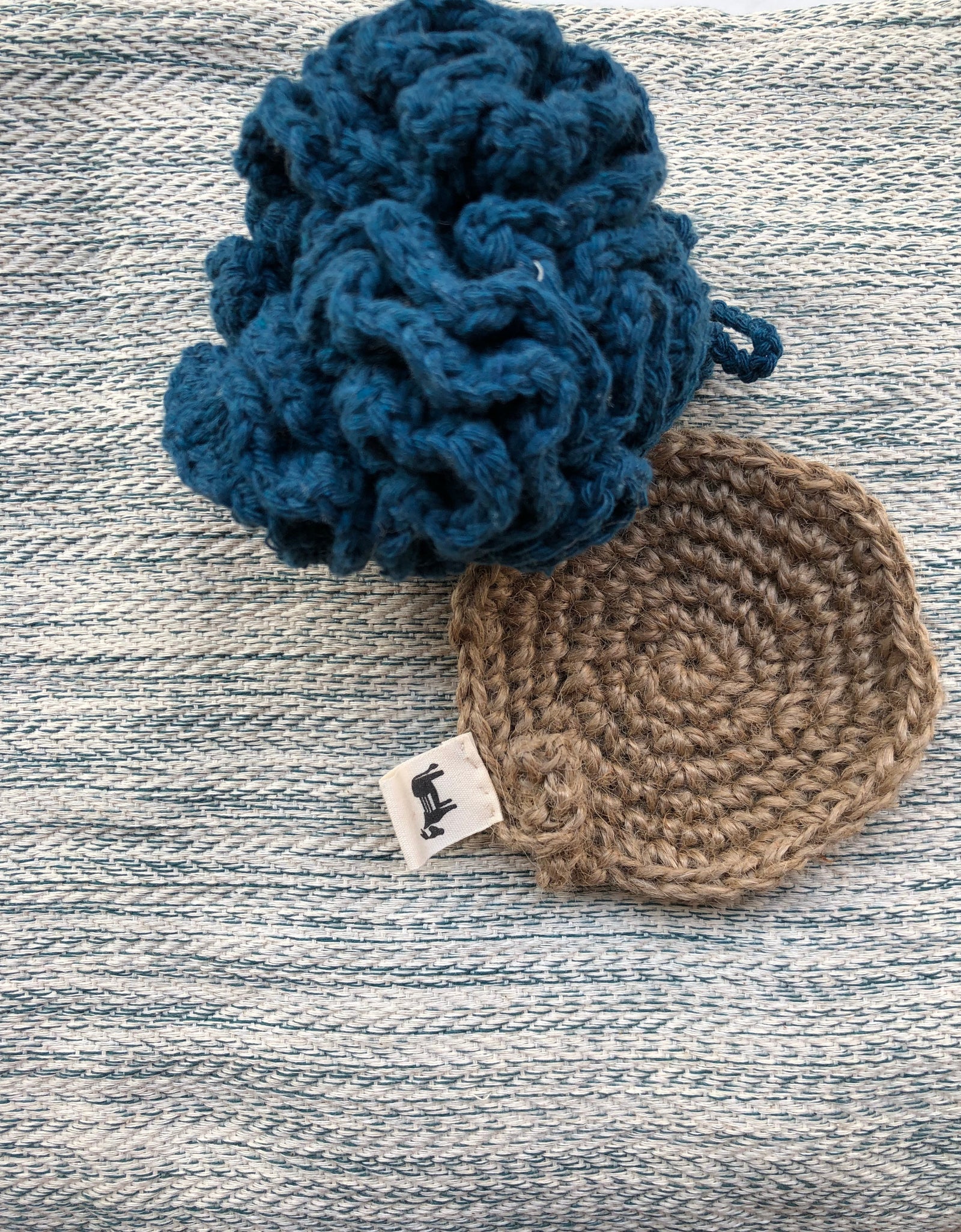 Jute Schwamm 'Flat Earth'-3