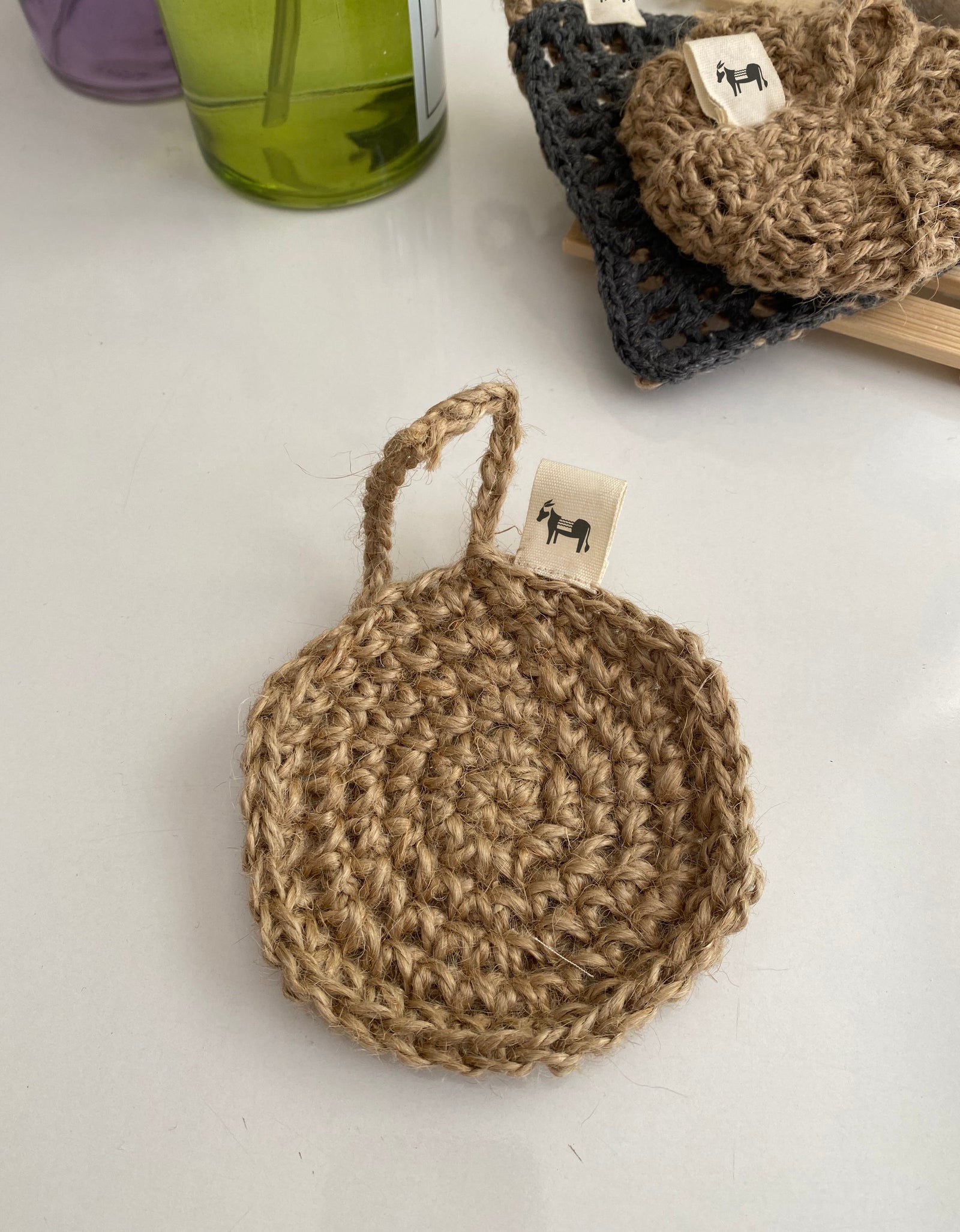 Jute Schwamm 'Flat Earth'-2