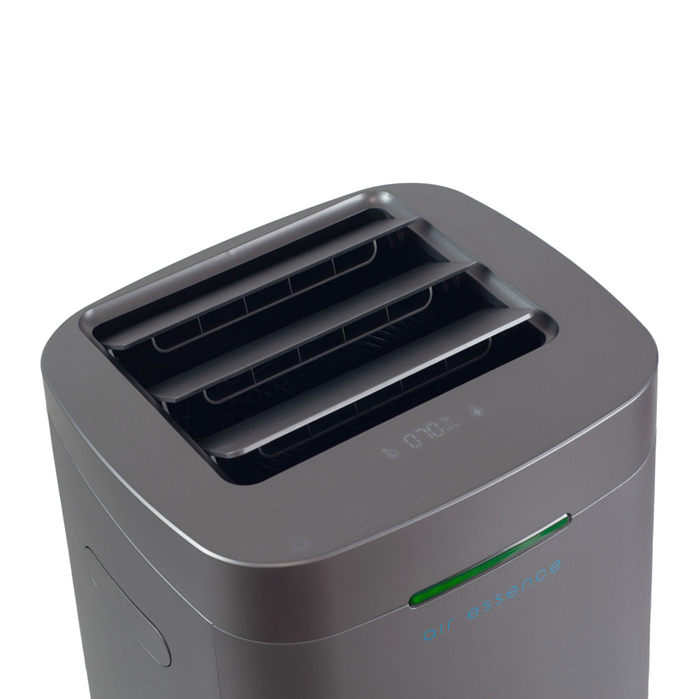Air Essence™ Eco Plasma LCD ESP Graphene Air Purifier, 60m² Coverage, Non-consumable Graphene ESP Filter, UVC Sterilizer, Grey-11